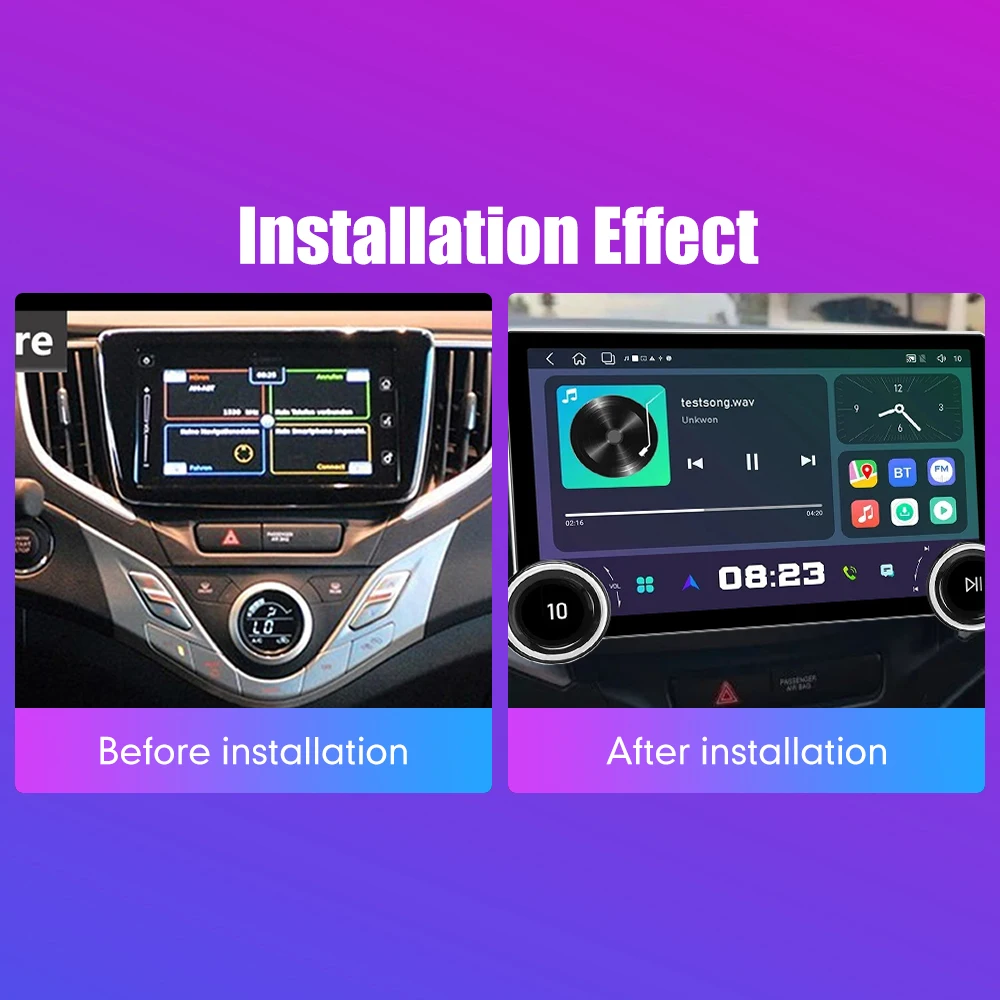 11.8 Inch 2K Double Knobs 2 Din Car Radio For Honda Baleno 2010-2019 Car Radio DVD Multimedia Video Player Android Auto Carplay