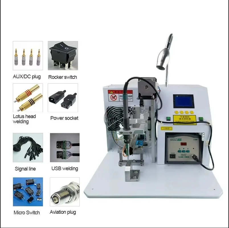 

Electric Semi-Automatic Welding Machine Pneumatic USB A Micro Lightning/Type C connectors Soldering Station Welding Equipment UP