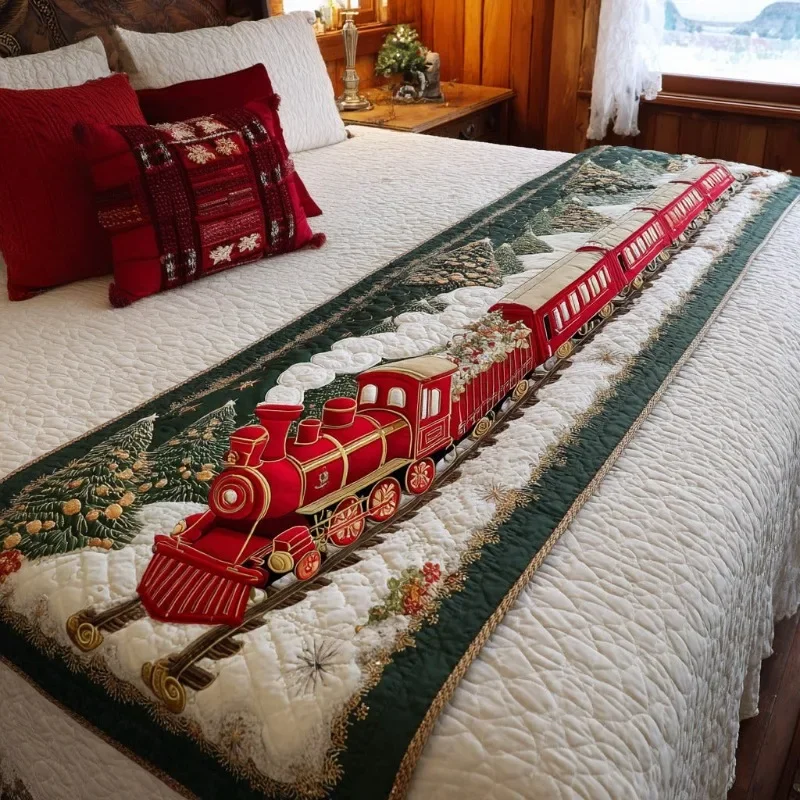 Bed Runner Cartoon Stamp Sheep Texture Pattern Hotel Decoration Bed Flag Guest Room Bedspread Bedroom Soft Bed Runners