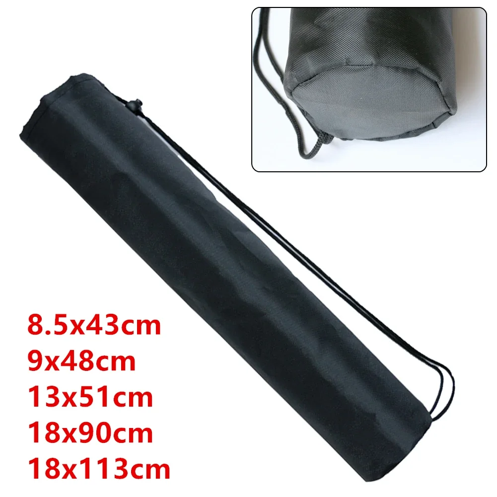 Tas Toting tali serut 43-113cm, tas tangan untuk mikrofon, dudukan lampu Tripod, payung lipat hitam, tas Tripod