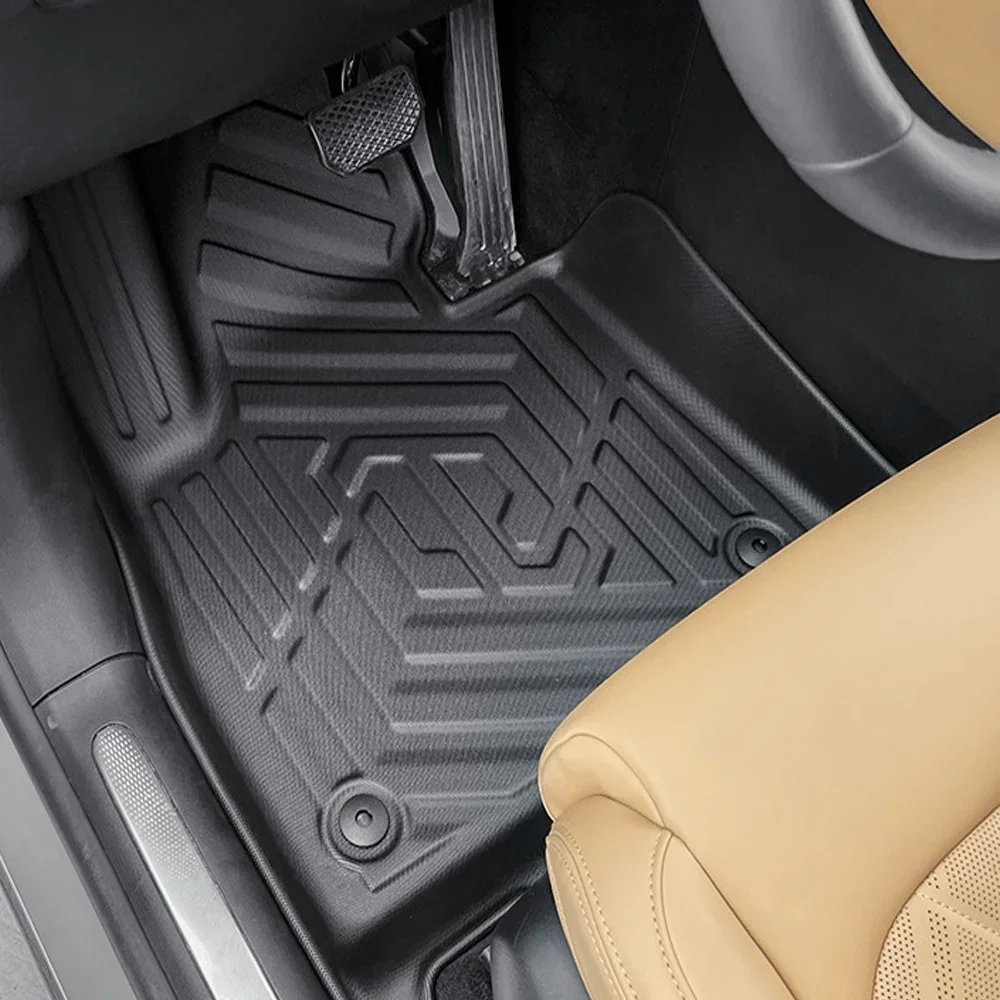 Para Leapmotor C11 2024 2025 TPE 3D alfombrillas de coche conducción a la izquierda impermeable todo tipo de clima alfombrillas de coche 3D revestimiento de carga almohadilla de maletero