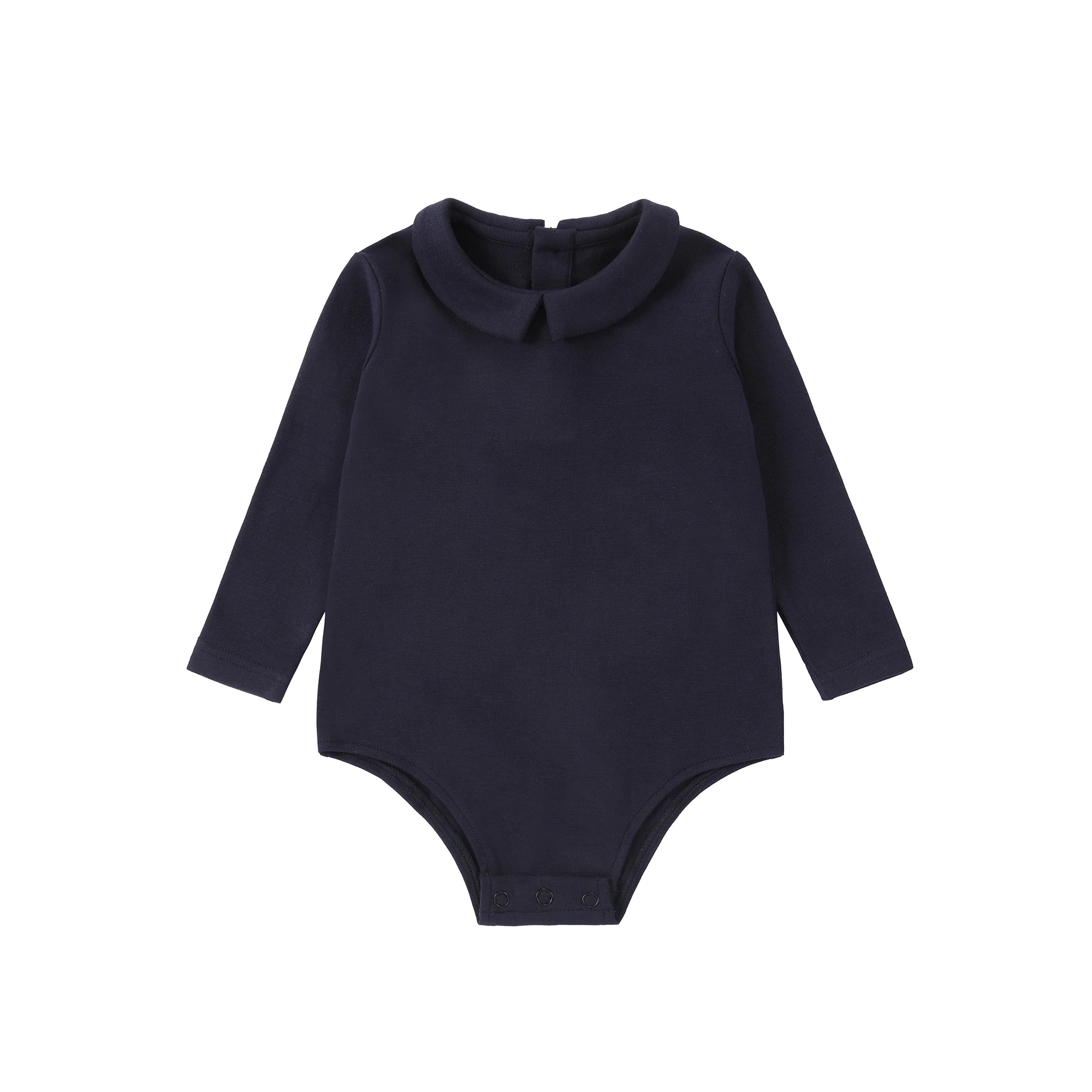 British Knit Coordinate Collection – Navy Modal Romper