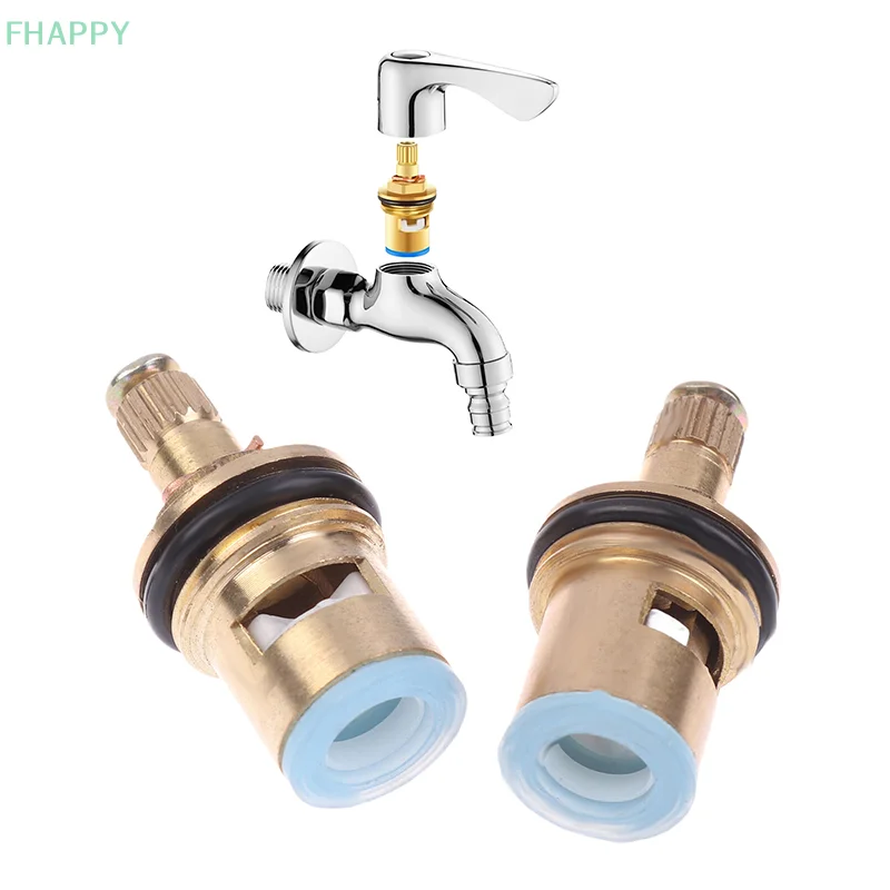 1PC ห้องน้ําห้องครัว DIY อุปกรณ์เสริม Universal 1/2 "เปลี่ยนวาล์วแตะทองแดงเซรามิคตลับหมึกด้านในก๊อกน้ําวาล์ว
