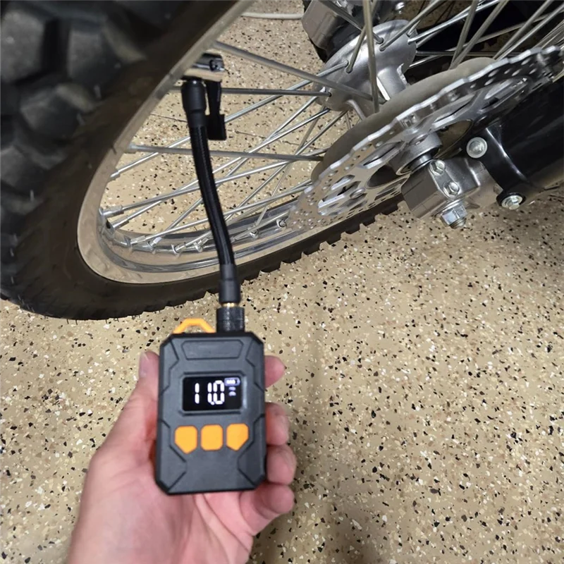 

Reliable Auto Stop Function Air Pump 150PSI Mini Bike Pump, Bicycle Tire Inflator With Digital Pressure Gauge