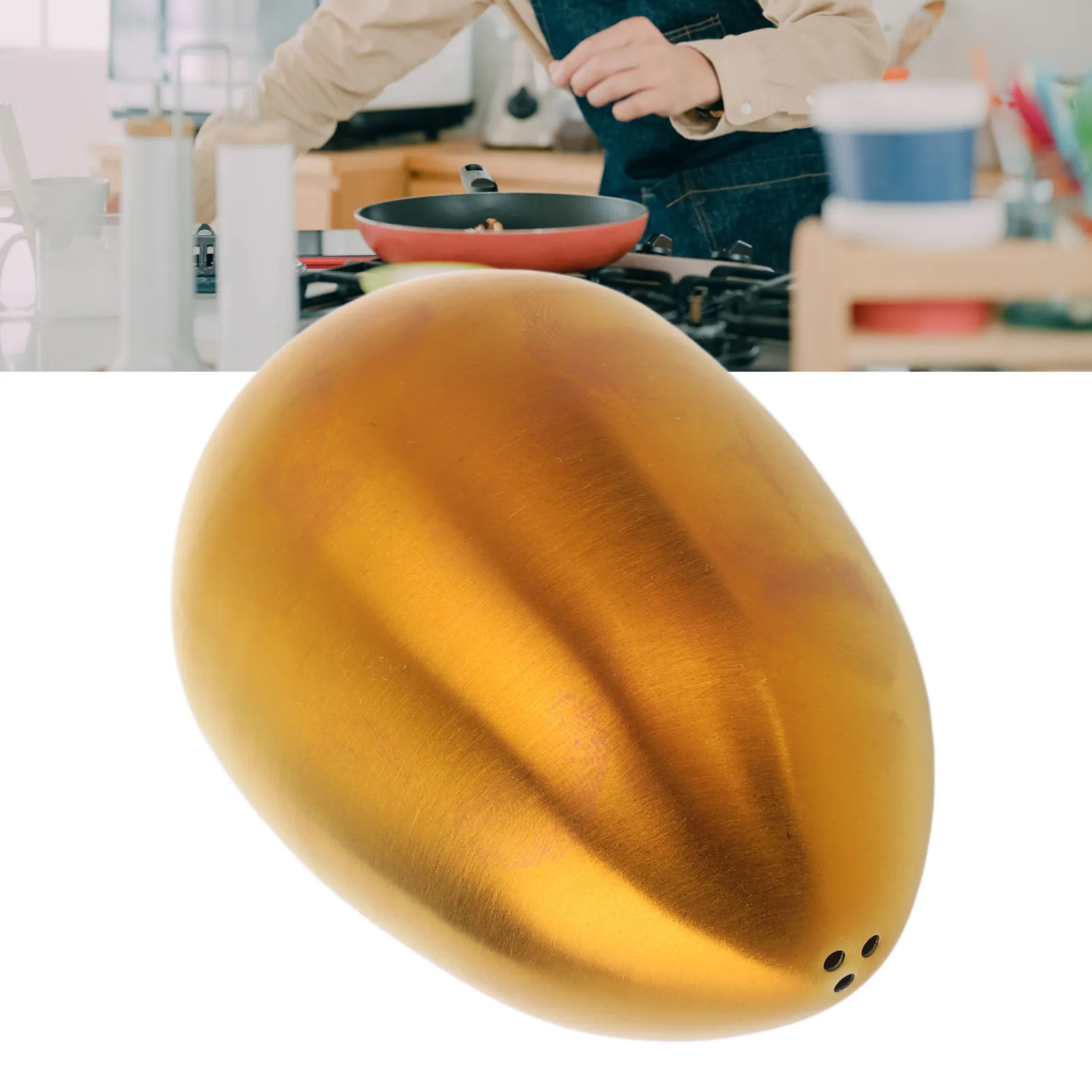 برطمان توابل على شكل بيضة من الفولاذ المقاوم للصدأ ، متعدد الأغراض ، 3 فتحات ، مانع للتسرب ، موزع ملح وفلفل للمطبخ