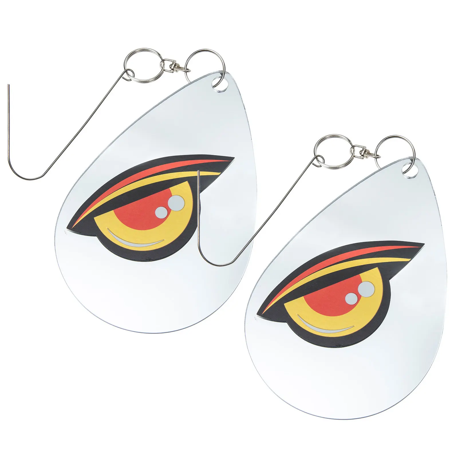 2pcs Reflective Bird Repellent Film Hanging Ornament Scare Device Fashion Elegant Decorative Accent Harmless Visual Signal