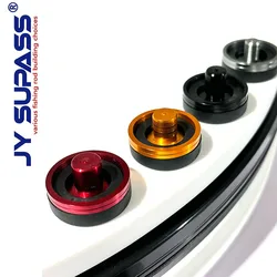 JY SUPASS 2pcs fishing rod rubber butt cap with trim ring  butt end Fishing Rod Building wind check