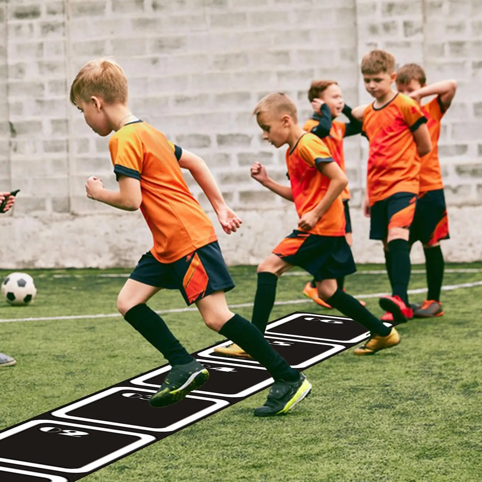 

Футбольный коврик для ловкости, нескользящая футбольная лестница для скоростных тренировок для занятий спортом, фитнесом, тренировкой ног, футбола