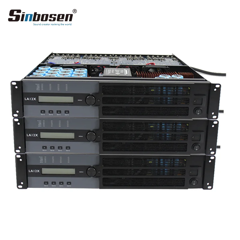

LA12X Sinbosen 4 Channel Power Amplifier 4x2200w Amplifier Class Td with Dsp Audio Processor