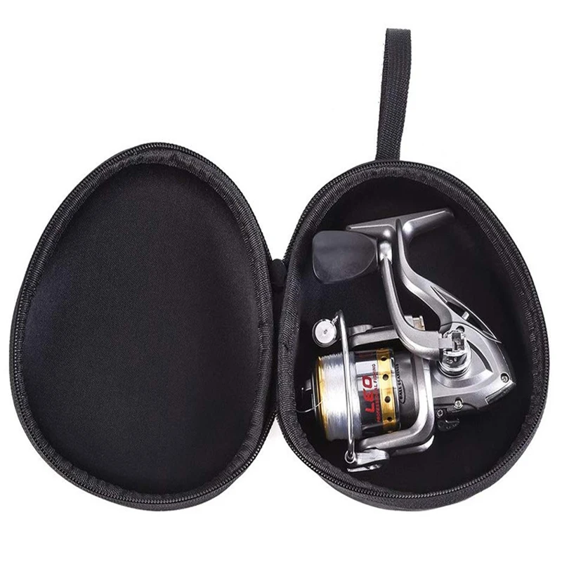 Portable Fishing Reel Bag EVA Waterproof Case Cover For Spinning Reel Fishing Reel Carry Bag Fishing Tackle Bag