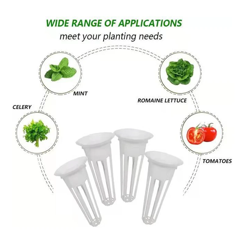 50Pc Pusta konstrukcja Kosz do sadzenia Gąbki do sadzenia Bloki gąbki do sadzenia nasion Kubki do sadzenia Zioła System uprawy hydroponicznej