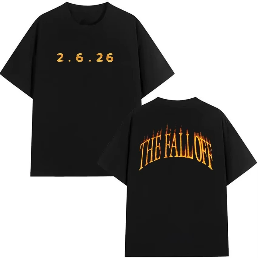 J.Cole The Fall Off New Album 2.6.26 Graphic T Shirts Men Women Vintage pure Cotton T-shirt Hip Hop Gothic Clothing T-shirt
