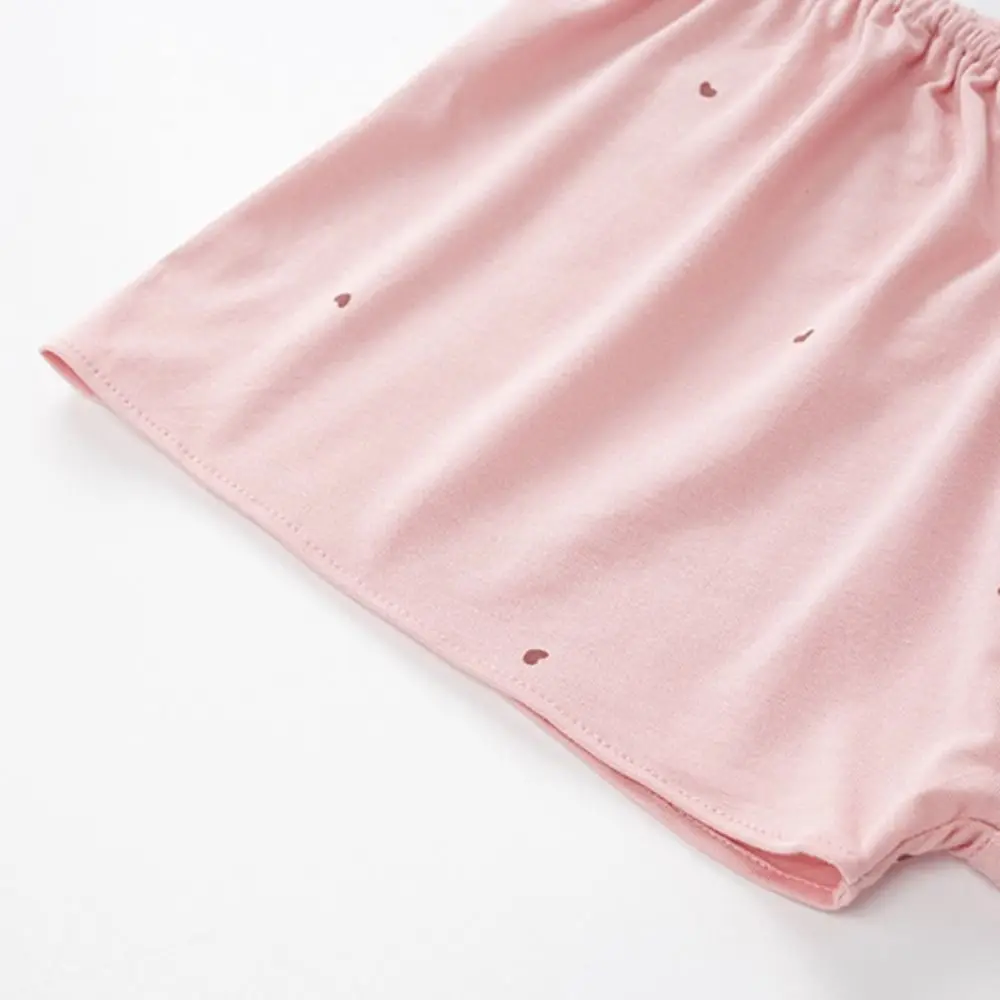 

High Waist Modal Women's Pajama Dress Short Sleeve Loose Dot Ruffle Nightdress Sleepwear Home Wear Lace Up Nightgown Female