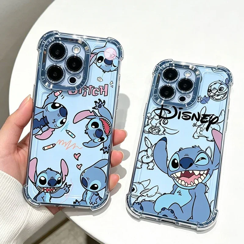 Coque antichoc Disney Goofy Cute Stitch pour iPhone 17 Pro Max 17 Air 16 15 14 13 12 11 Pro Max 16E 13 mini 15 Plus 5G