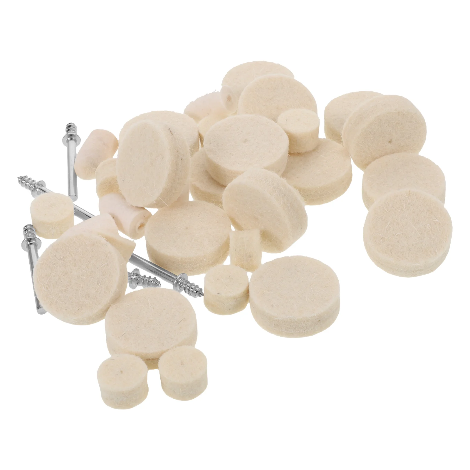 

88 Pcs Wool Polishing Wheel Set Felt Pad Jewelry Bit Hand Drill Buffing Tool Wheels for Grinding Head
