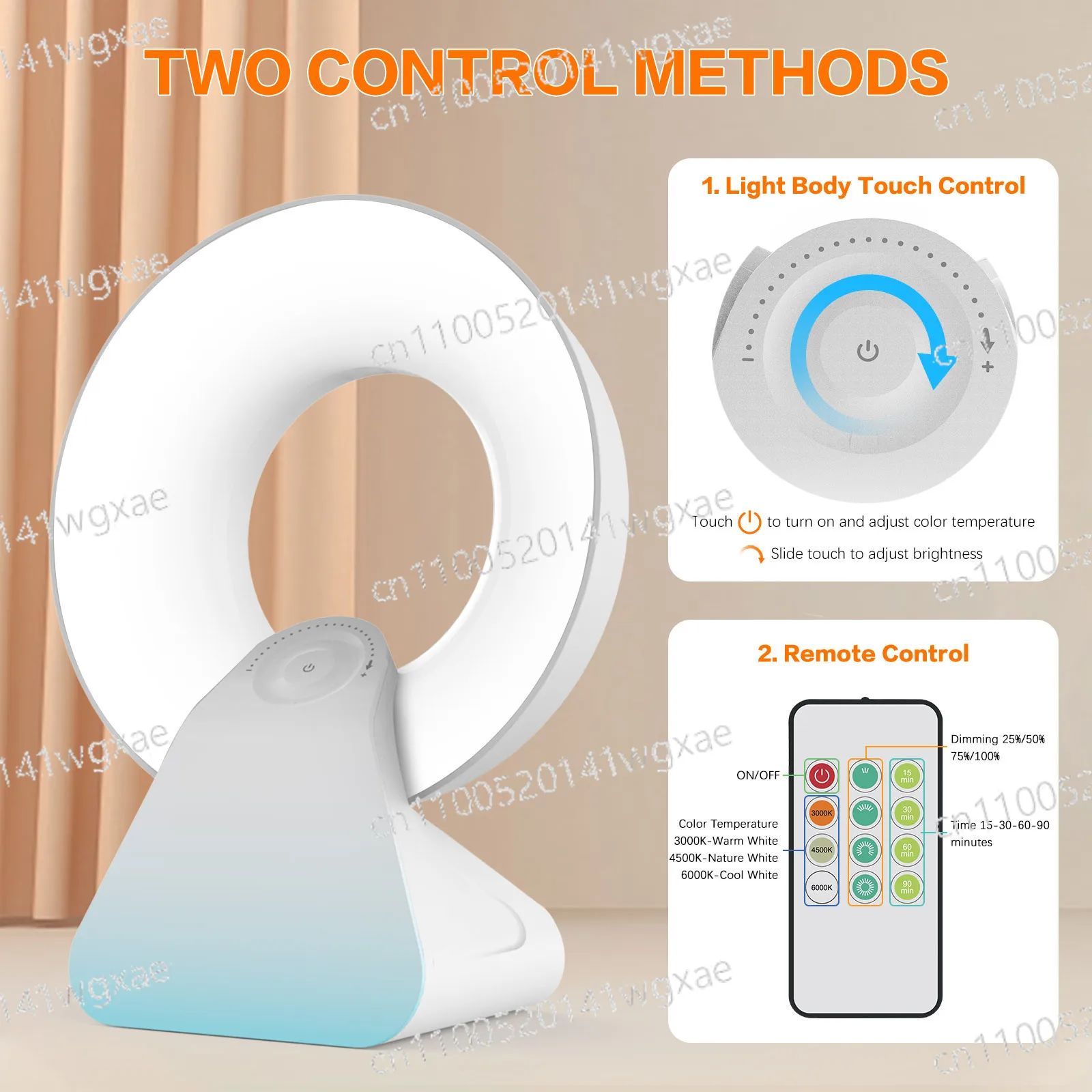 

New Daylight Multifunctional Biorhythm Wake-up Simulated Sunrise and Sunset Phototherapy Led Light