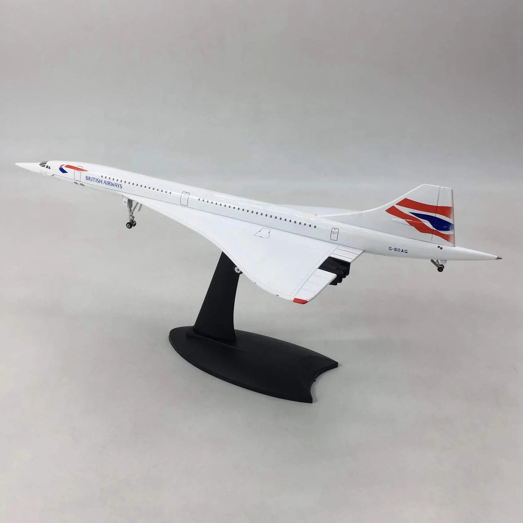 WOWFU-2X 1/200 Concorde Supersonic Passenger Aircraft Air British Airways Model For Static Display Collection