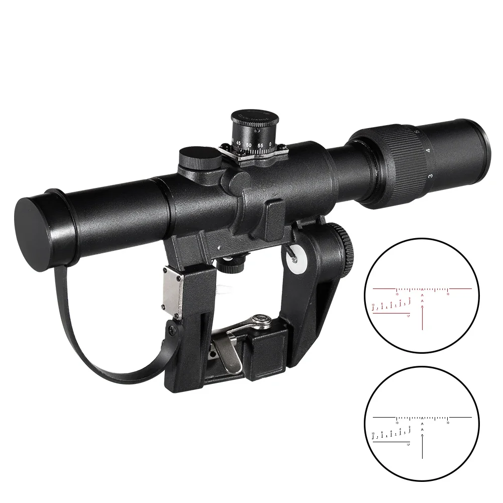 Dragunov Svd 3-9X26 Scope Tactical Rifle Scope Red Illuminated Optical Sight  Ak Airsoft Spotting Scope for Rifle Hunting