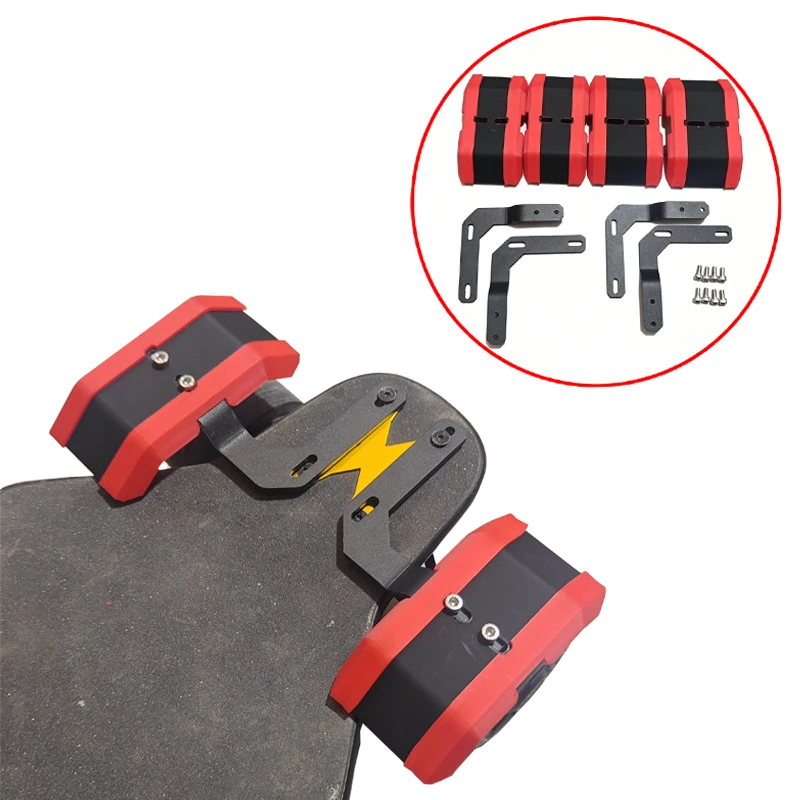 

1Set 3D Printed Mudguard for Electric Skateboard/Four-wheel Board Universal Truck Mount Hole Waterproof Fender DIY Modification