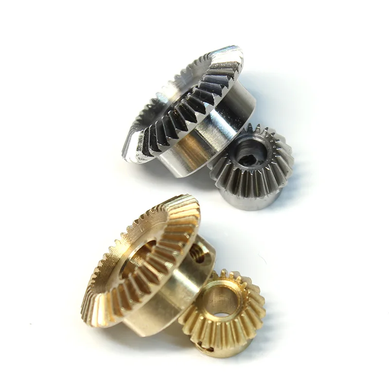 Engrenagem cônica de módulo 0.5, 13/18/25 dentes, 3/4/5mm de furo, 45 graus, caixa de engrenagens cônica de cobre ou aço em miniatura, engrenagem de direção de precisão