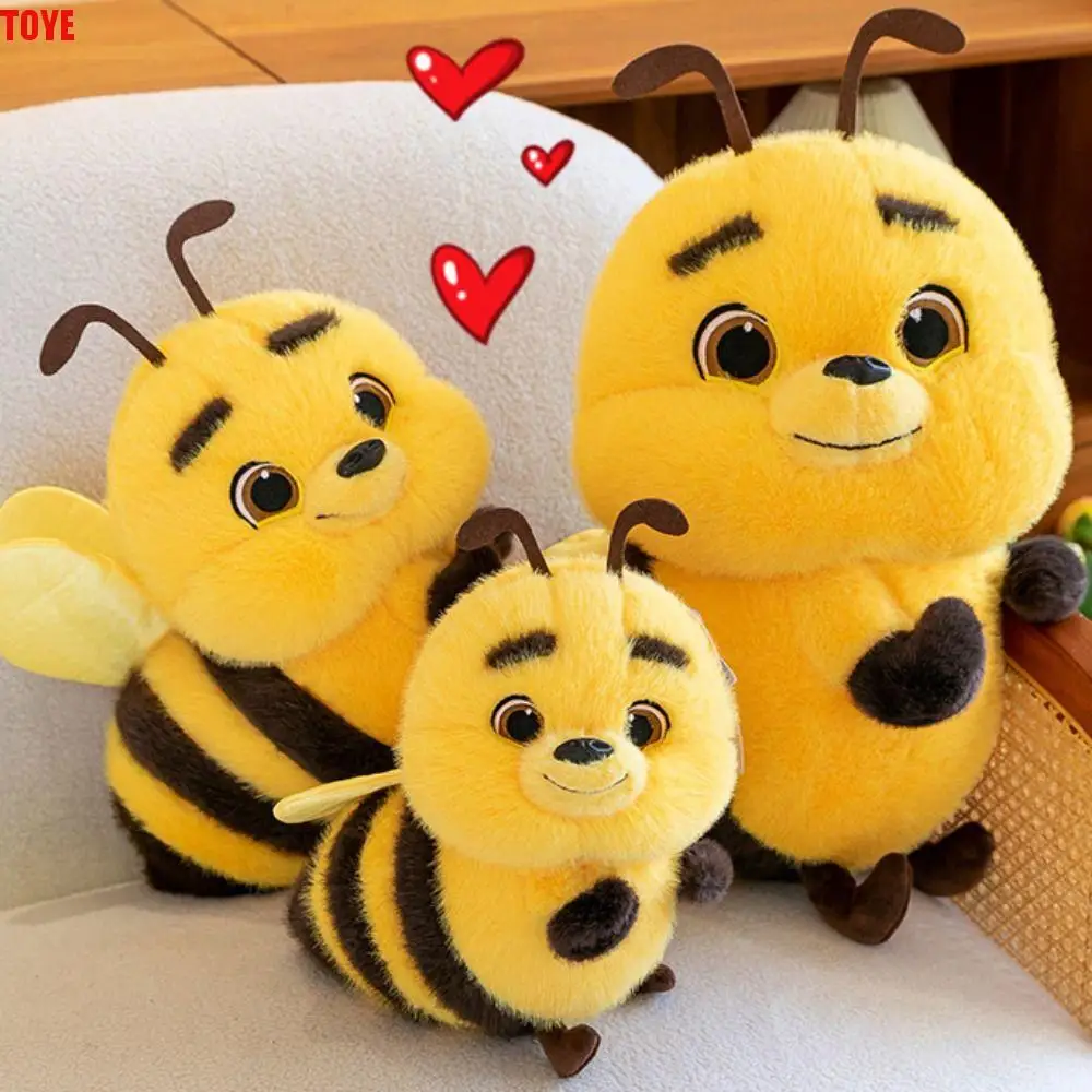 

Children Gift Sofa Pillow Bee Plush Toy Cartoon Kawaii Stuffed Bee Doll Plush Doll 25/33cm Bee Animal Plushie Birthday Gift