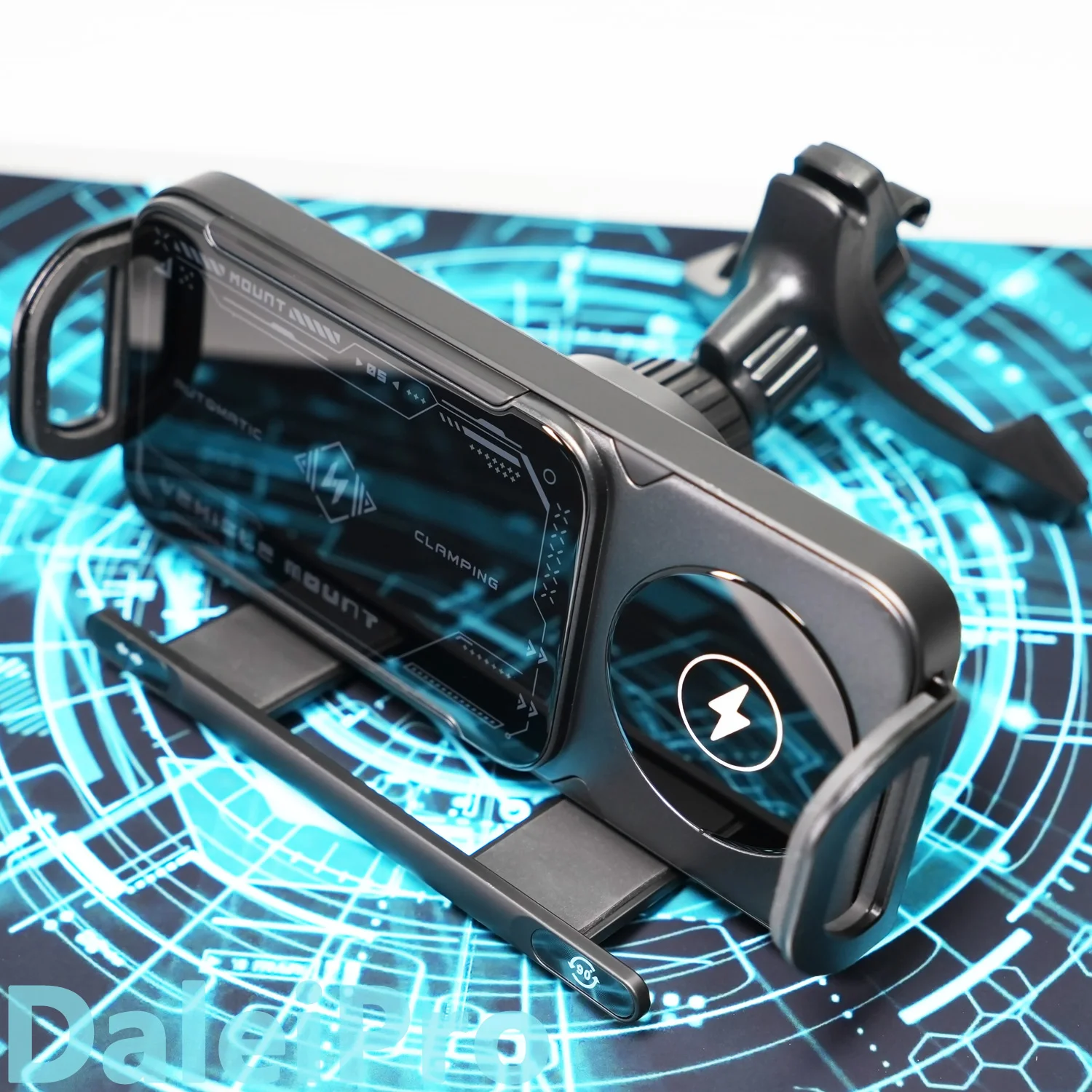 Foldable Phone Wireless Charging Holder Car Air Vent Clip Phone Mount For Galaxy Z Fold 4 5 6 Straight Phone iPhone 15 14 Xiaomi