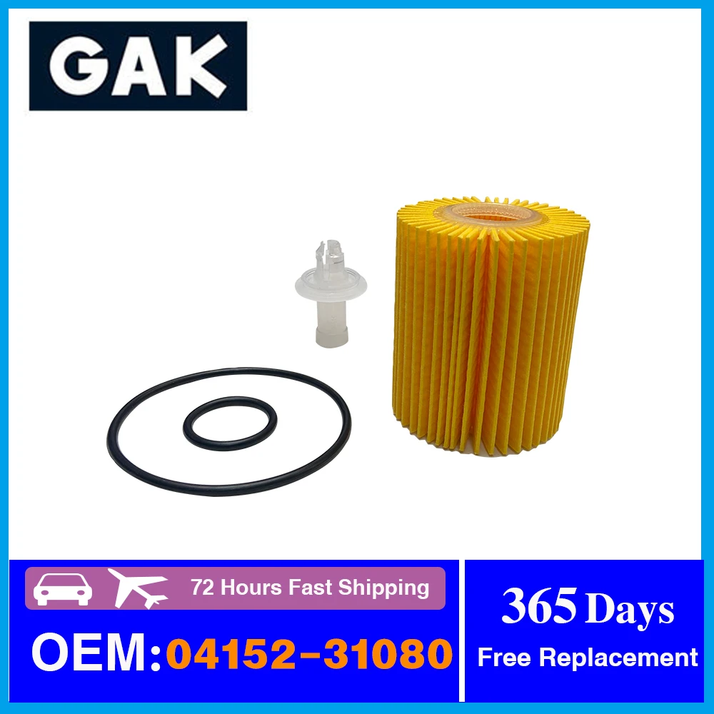 

GAK brand Oil Filter suitable for Toyota Reiz 2.5 / 3.0L Crown 2.5 / 3.0L AVENSIS RAV 4 the Lexus GS300 / IS300 oem: 04152-31080