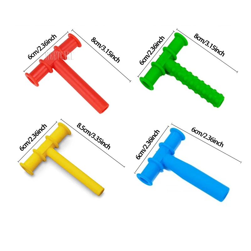 Kid Chewing Tube Speech Therapy Teeth Massager Tool Children Adult Speak Oral Muscle Rehabilitation Train Autism Sensory Care