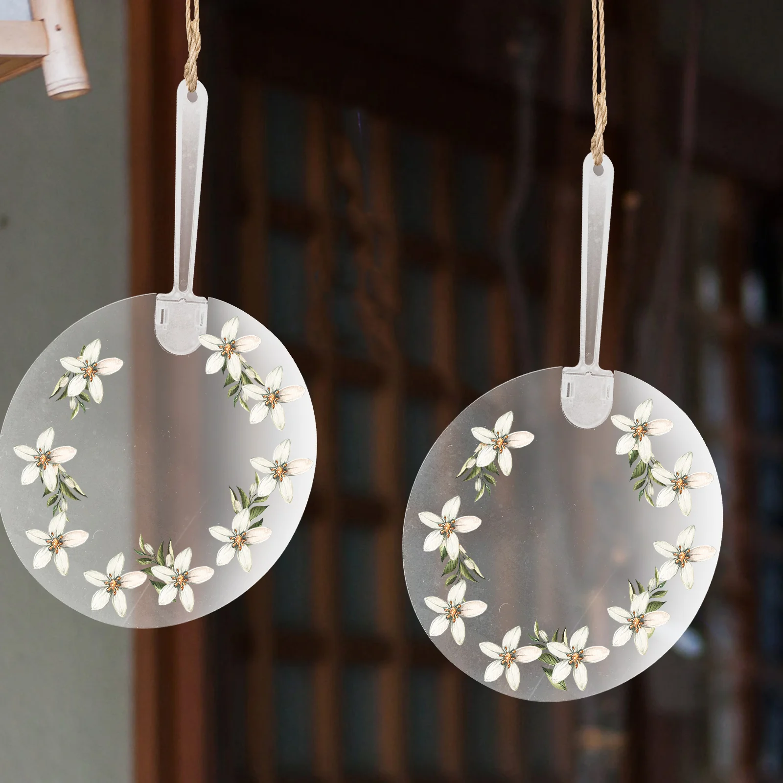 

8pcs Transparent Blank Round Fans for DIY Kids Painting Graffiti Hand Fan Summer Decoration White Child Supplies