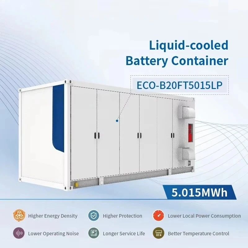 Industrial Container Energy Storage 5MWh 1mW 2mW Lithium Ion Batteries High Voltage Solar Energy Storage System