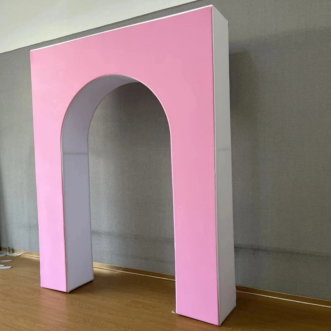Ein Ständer mit einer Abdeckung, 3D-Türrahmen, offener Bogen für Weihnachtsfeier-Hintergrund, Fotobox-Hintergrund – Detail 3