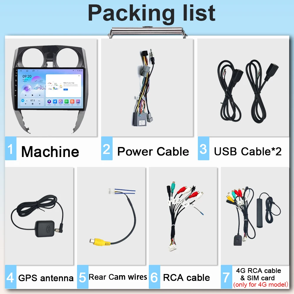 Autoradio pour Nissan Note 2 E12 2012 – 2021, lecteur multimédia, unité principale stéréo, Bluetooth HDR, écran QLED 5G