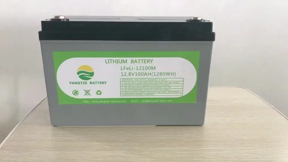 

Yangtze 5000+ cycles 100ah 12v lifepo4 lithium battery with 5 years warranty