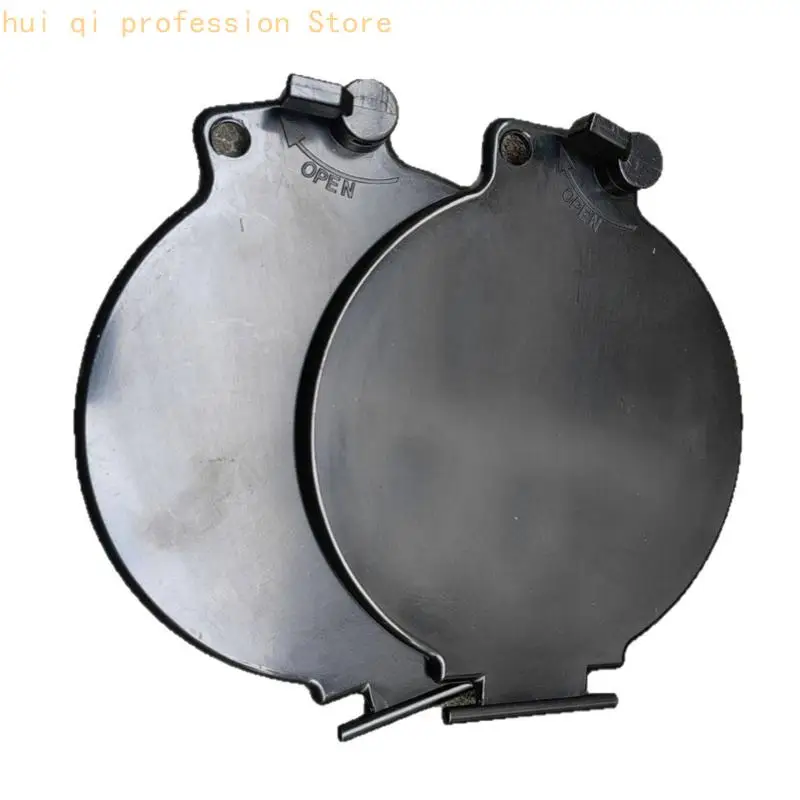Sewer Storage Cover for Motorhome Service, 2 Pack Round ABS Access Lid With Exit Opening, Compartment Coverage, and Daily Repair