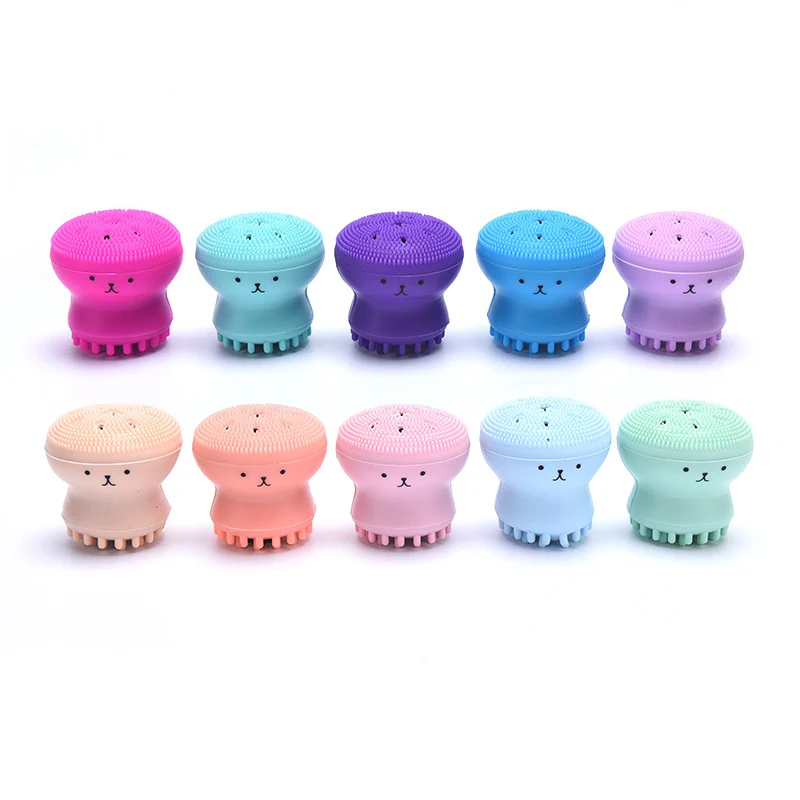 クリエイティブタコ形状細孔クリーナーエクスフォリエーター顔ブラシ洗顔ブラシシリコーン洗顔ブラシ洗顔製品