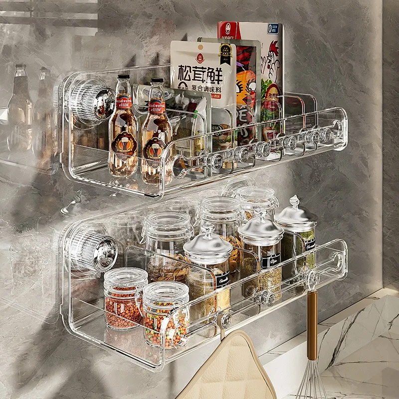 

Seasoning bag, storage box, suction cup, multi-functional kitchen, multi-grid integrated bag, spice, condiment jar,