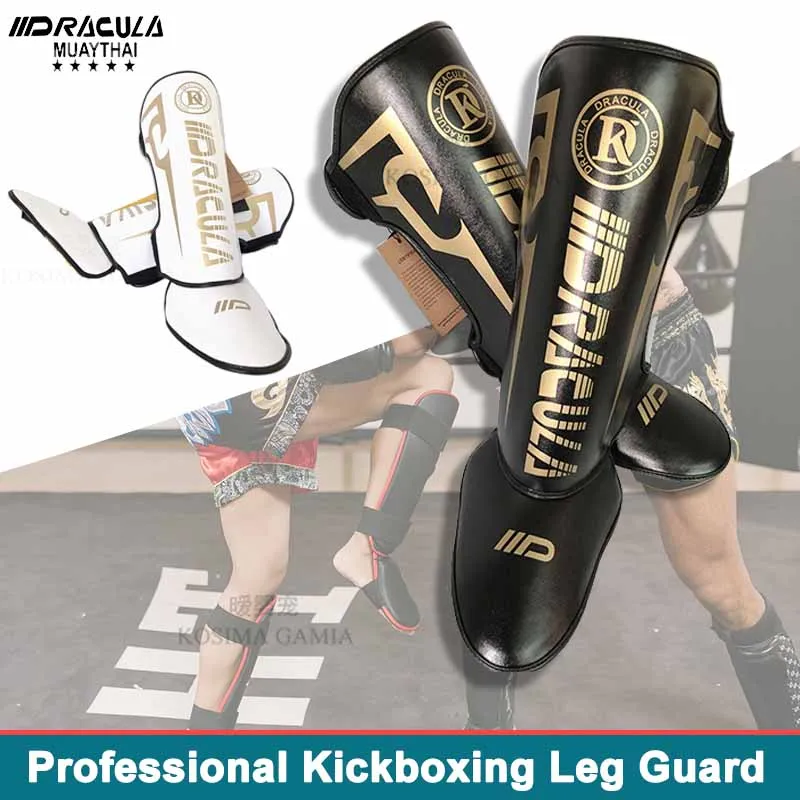 Adult Kickboxing Leg Guard Protector Pad Muay Ankle Protector Sparring MMA Shin Boxing Thickened Fighting Gear AnkleProtective