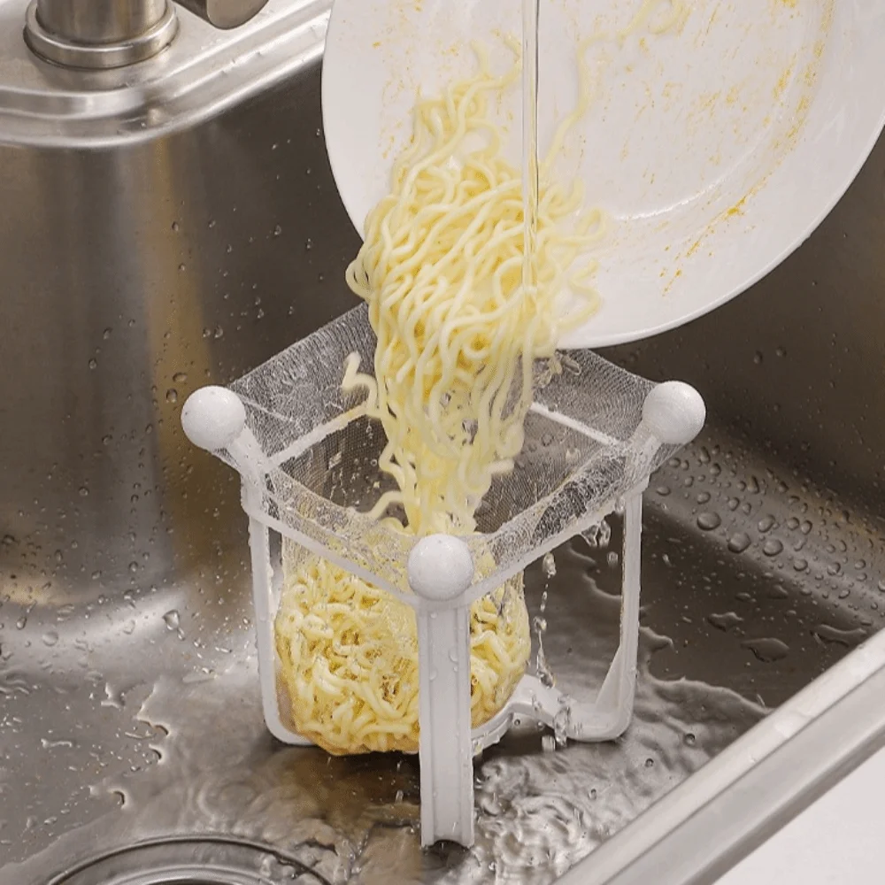 

Новый пластиковый фильтр-сетка для кухонной раковины, предотвращающий засоры, с открытым отсеком для хранения, белый, для домашнего использования, с 50 сетчатыми фильтрами для мусора