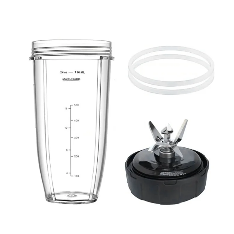 

A68G-For Ninja BL480 1500W Juicer Accessory Set With 24Oz Cup, Blade, And 2 Rubber Rings
