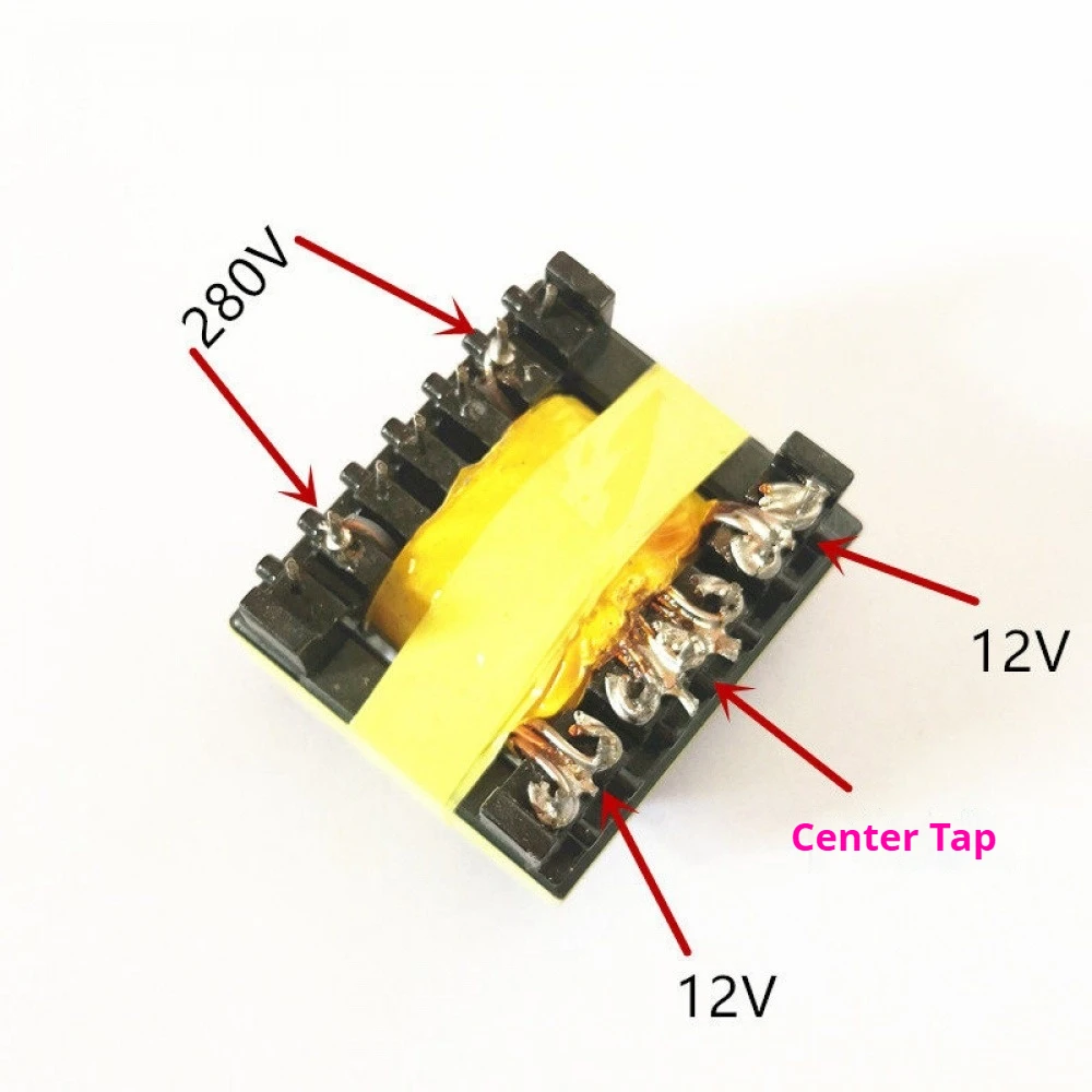 EI40 High Frequency Transformer 400W 12V to 280V 40KHZ PC40 Core 7+7 Pin for Modified Sine Wave Car Power Inverter Part