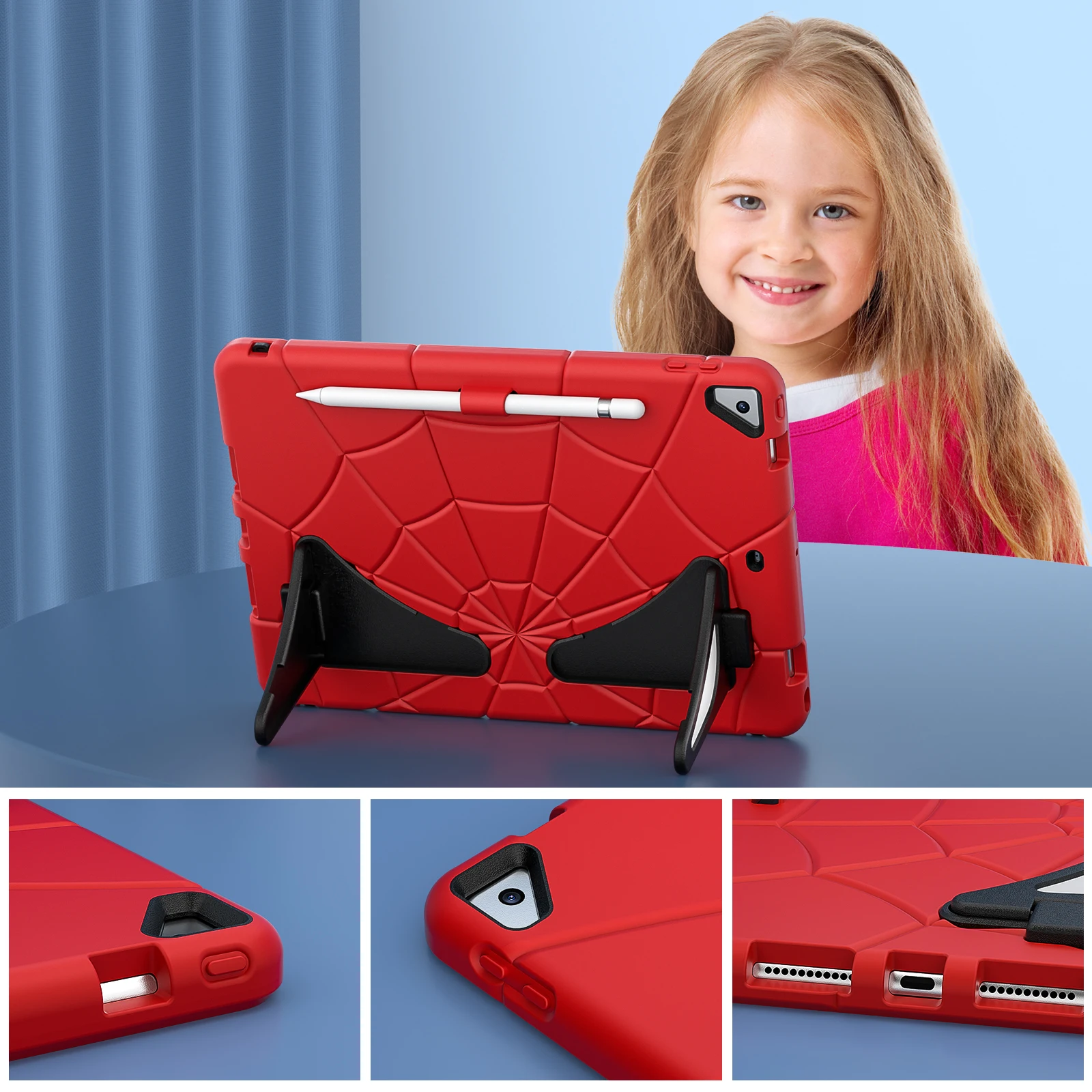 New case for iPad Pro 11 Air 11 10.9 9.7 2017/2018 Pro 9.7 5/6/7/8/9th 10.2 2019/2020/2021 Kids Case Stand Protect Cover
