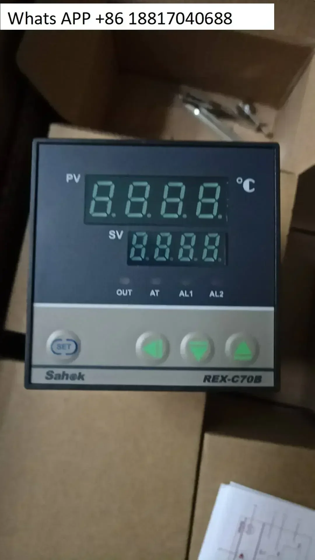 Sahok Shanhe Thermostat REX-C70B Relay and SSR Two Output Intelligent PID Thermostat