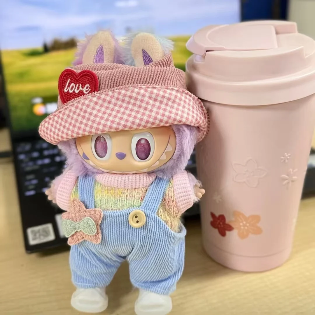 

Clothes for Labubu Plush Labubu Doll Clothes Set - Fashion Outfit with Belted Pants & Stylish Accessories