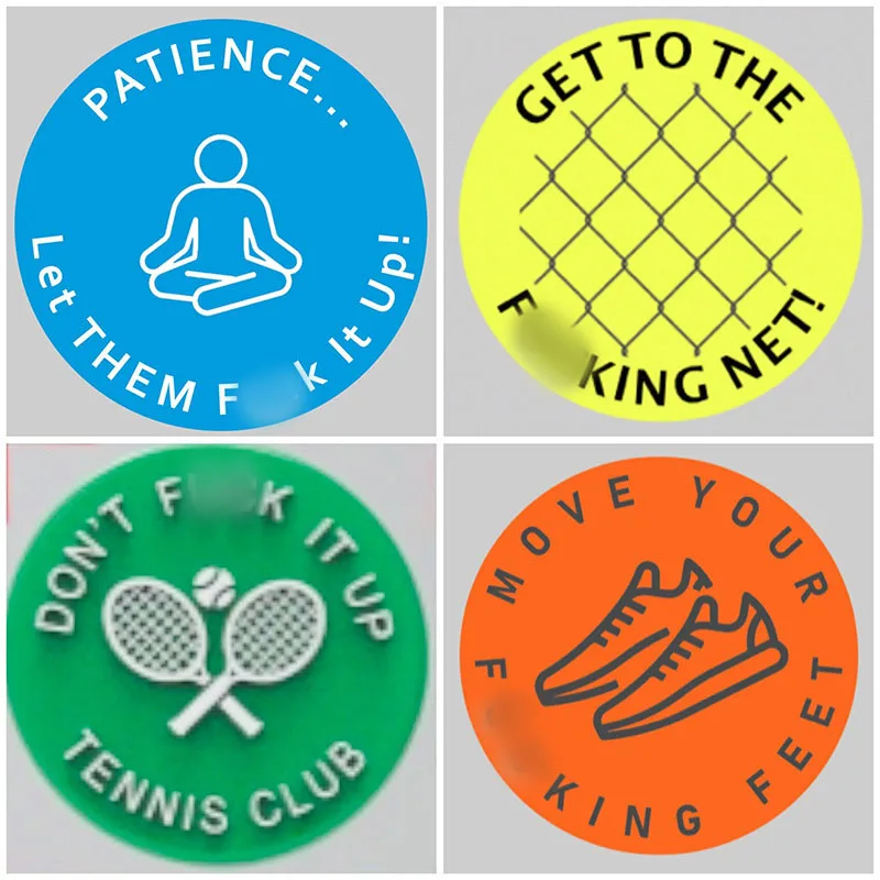 

Tennis Damper,Spicy/Aggressive Reminder To Keep You On Your Tennis Game,Funny Tennis Vibration Dampener,Unique Tennis Gift