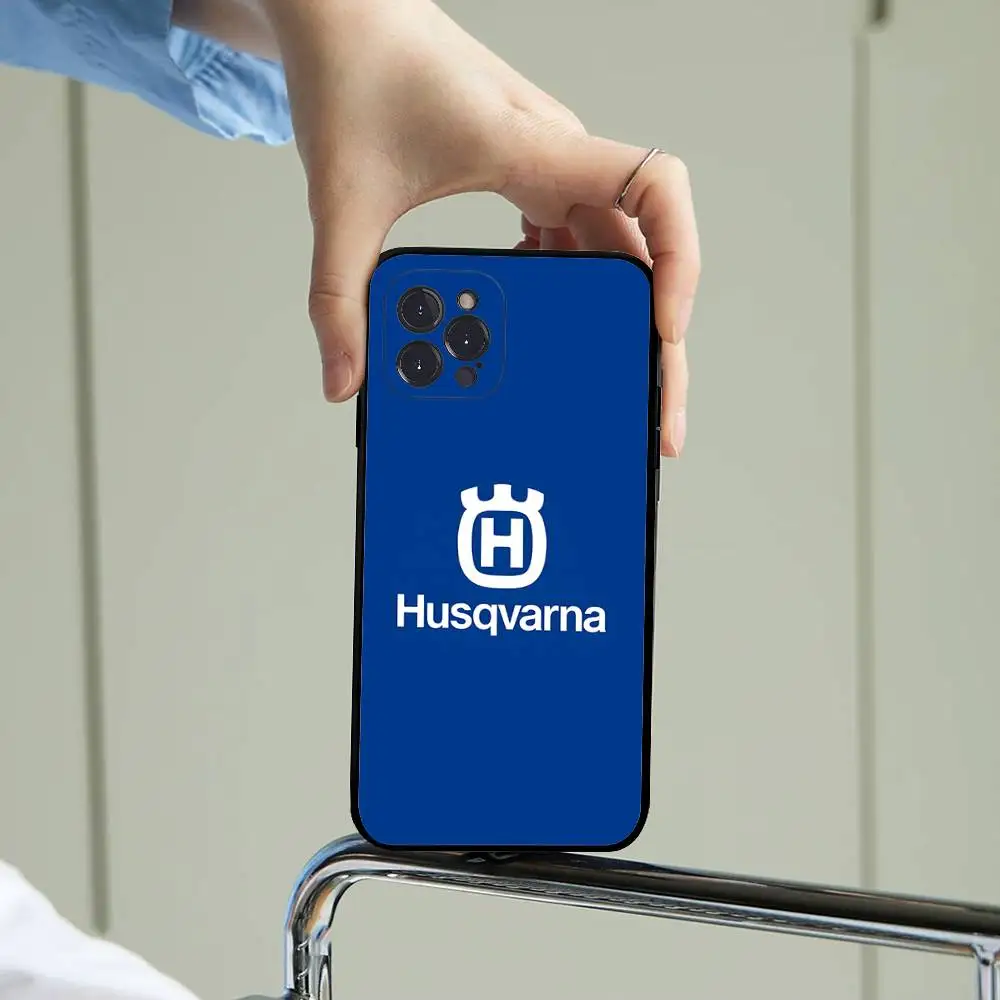 H-Husqvarnas Logo Phone Case For iPhone 14 Plus 13 Mini 11 16 15 17 Pro Max Protection Shockproof view 4