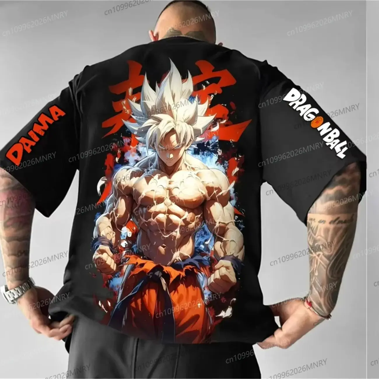 

Dragon Ball Super Saiyan Anime t shirt for clothes for man Women Summer Men Oversized t-shirt Children's clothing