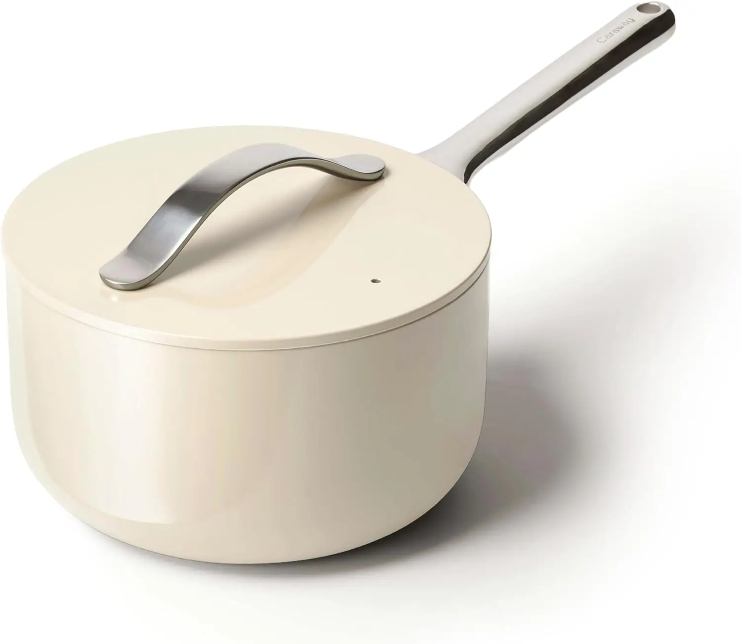 

Nonstick Ceramic Sauce Pan with Lid (3 qt) - Non Toxic, PTFE & PFOA Free - Oven Safe & Compatible with All Stovetops