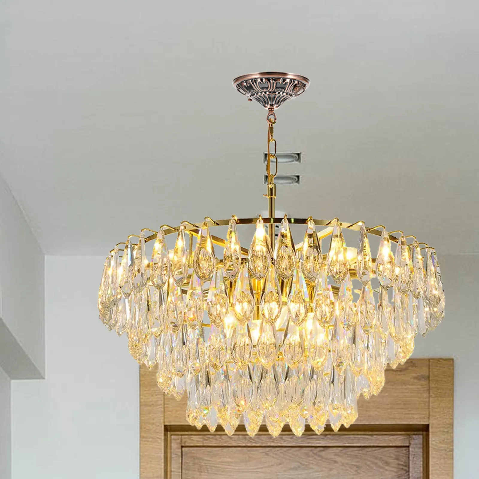 

Декоративная монтажная пластина для потолочного светильника из железа в винтажном минималистичном стиле для гостиной