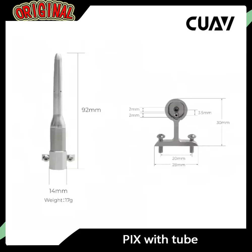 

Датчик воздушной скорости CUAV PIX | Трубка Пито, высокая точность для радиоуправляемого дрона, управления полетом БПЛА и квадрокоптера FPV