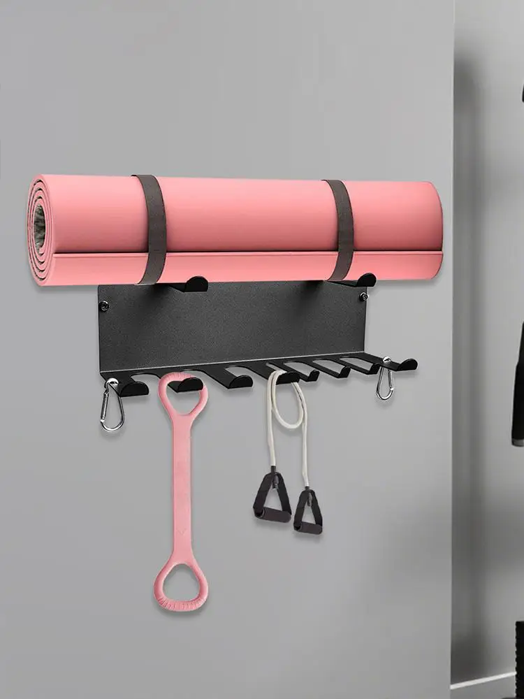 

Хранение тренажеров, многоцелевой сверхмощный органайзер для спортзала, полки из нержавеющей стали, вешалка-органайзер для коврика для йоги